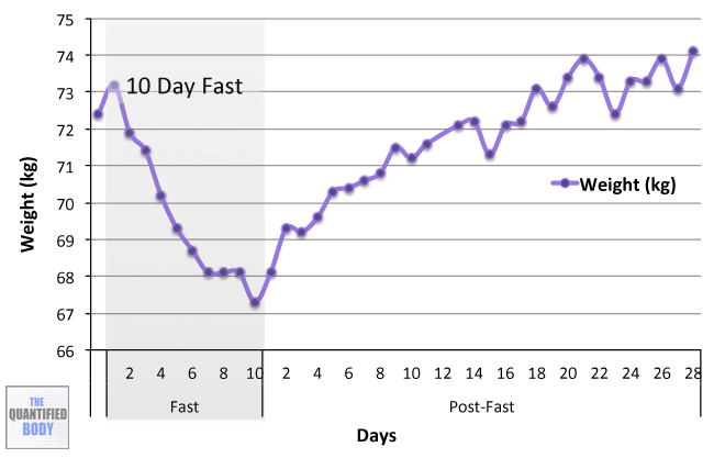10 Day Water Fast Results Ketones Glucose Weight Hormones The  - Chart Weight Loss During Water Fast