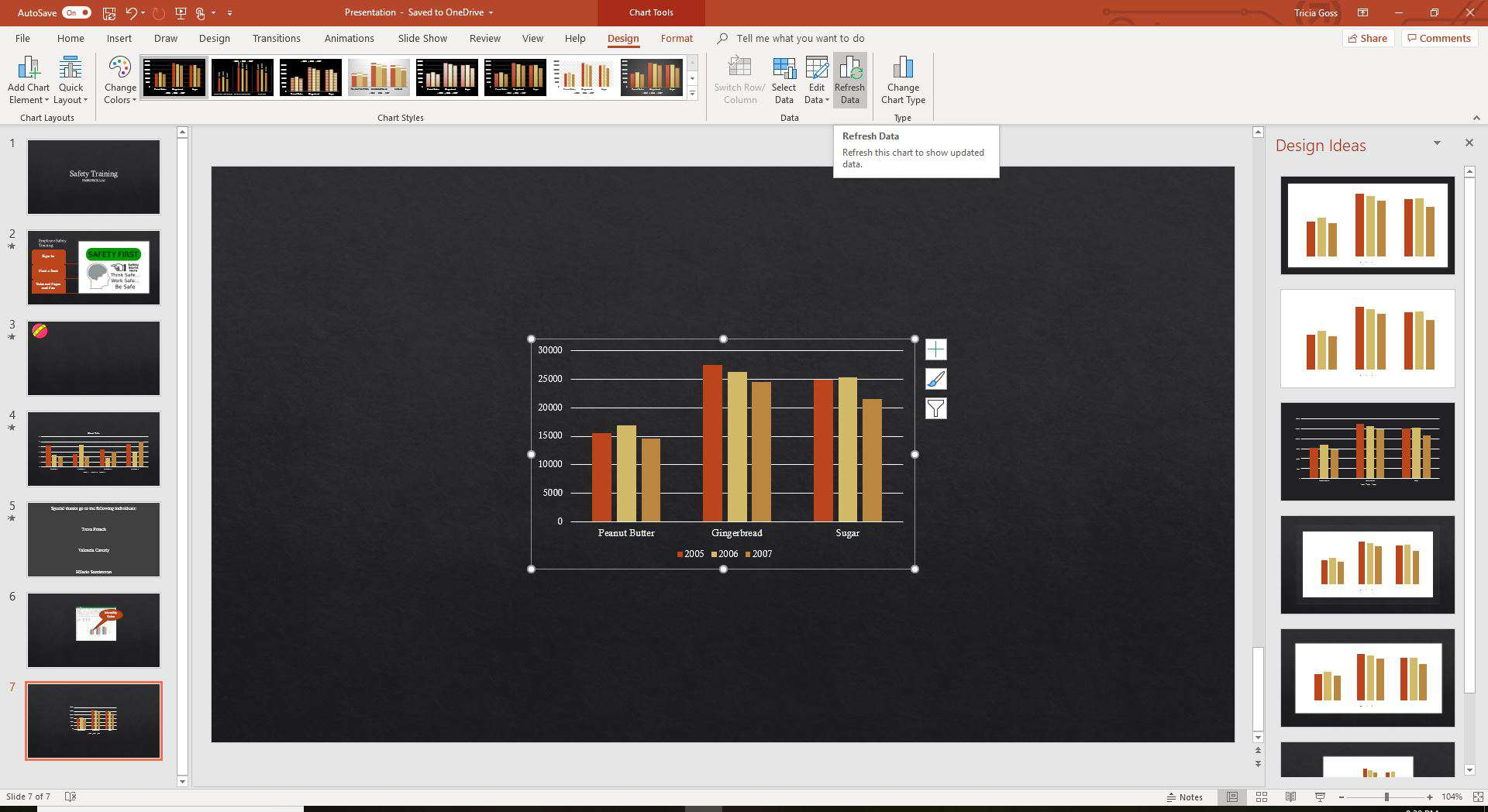 Add An Excel Chart To Your PowerPoint Presentation - Ms Chart Fast Refresh