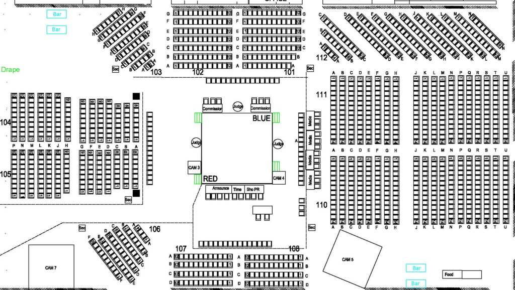 Boxing Seating Chart - Faster Horses Vip Seating Chart