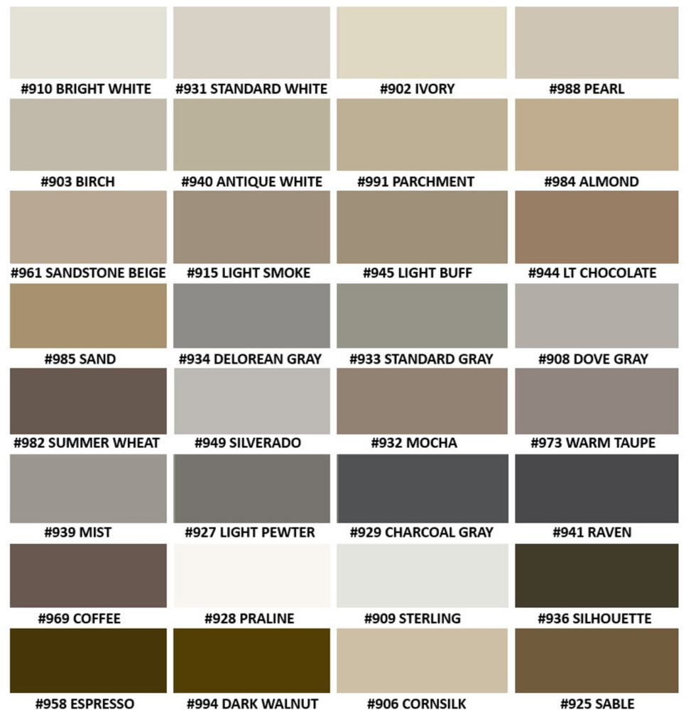 Color Fast Caulk To Match TEC Colors Sanded rough Etsy - Color Fast Caulk Color Chart