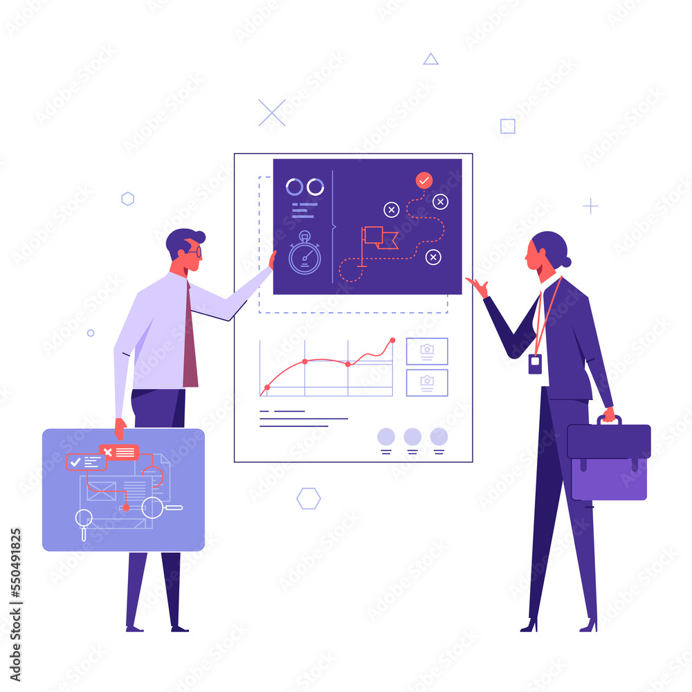Data Analysis Concept People Analyzing Growth Charts Business Data  - Analyzing 1000 Chart Fast