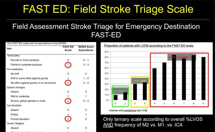 FAST ED Sanit ter Notfall Ausbildung - Fast Ed Stroke Scale Chart