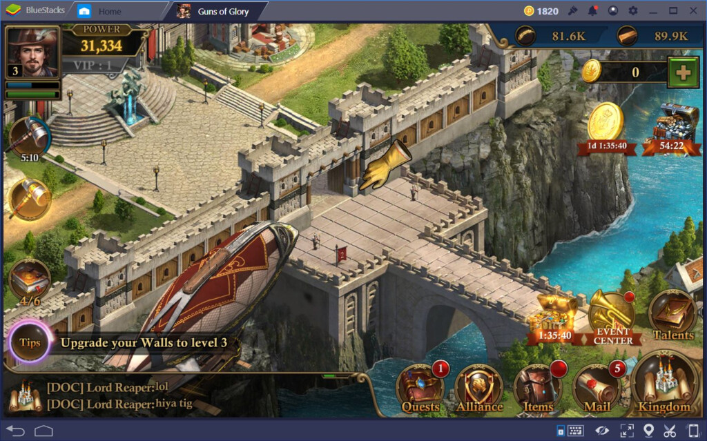 Guns Of Glory Lost Island Game Guides BlueStacks - Guns Of Glory Fast Growth Chart