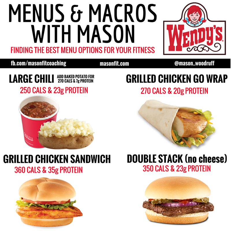 Healthy Options At Wendys Healthy Fast Food Options Fast Healthy  - Fast Food Calorie Chart Wendy& 39