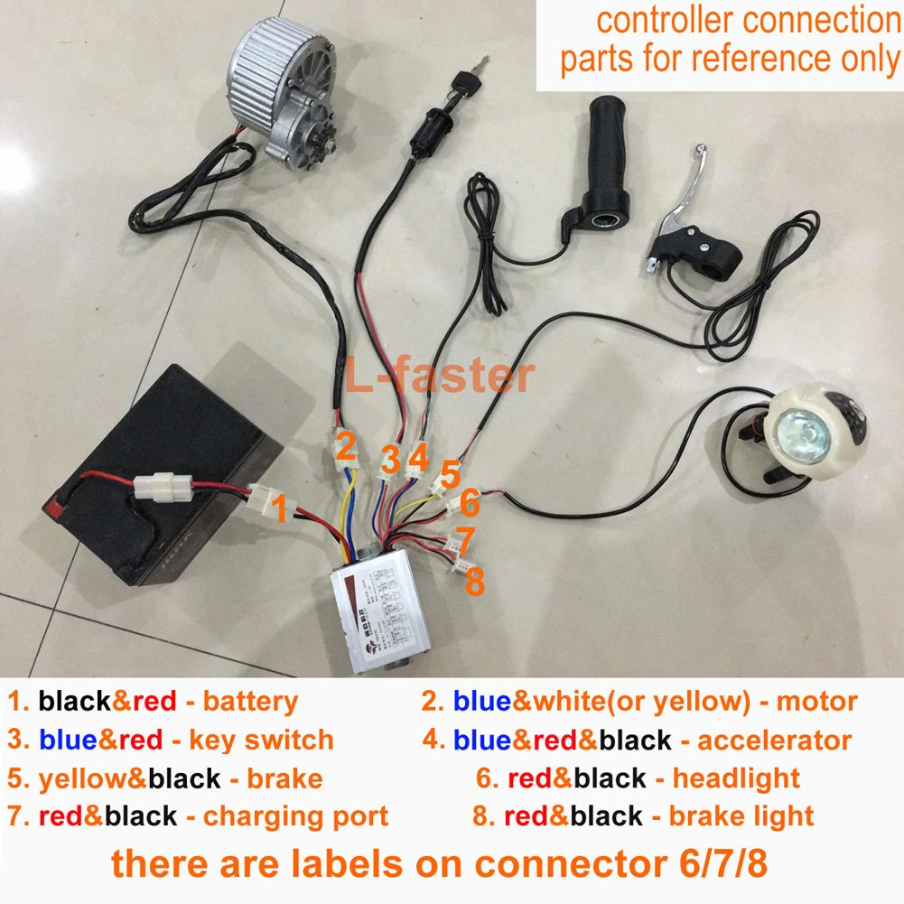 L faster 24V36V 350W Electric Brush Motor Speed Controller For E Bike  - Brushed Motor Faster In Reverse Chart