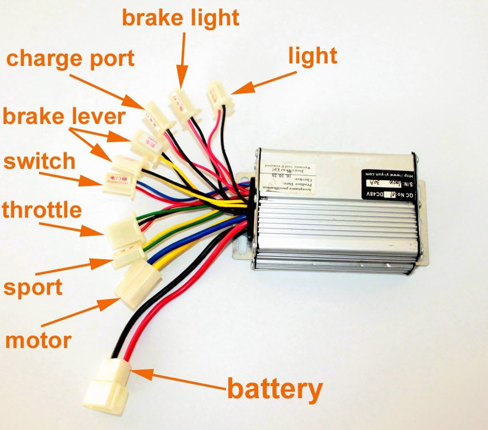 L faster 36V48V 1000W Scooter Brush Motor Controller Motor Controller  - Brushed Motor Faster In Reverse Chart