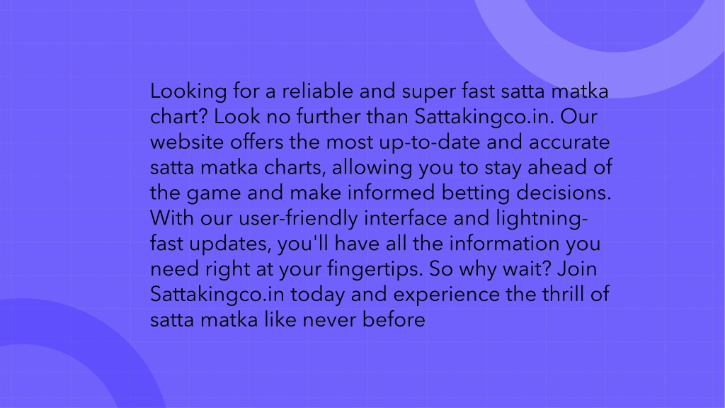 PPT Super Fast Satta Matka Chart PowerPoint Presentation Free  - Super Fast Satta Chart