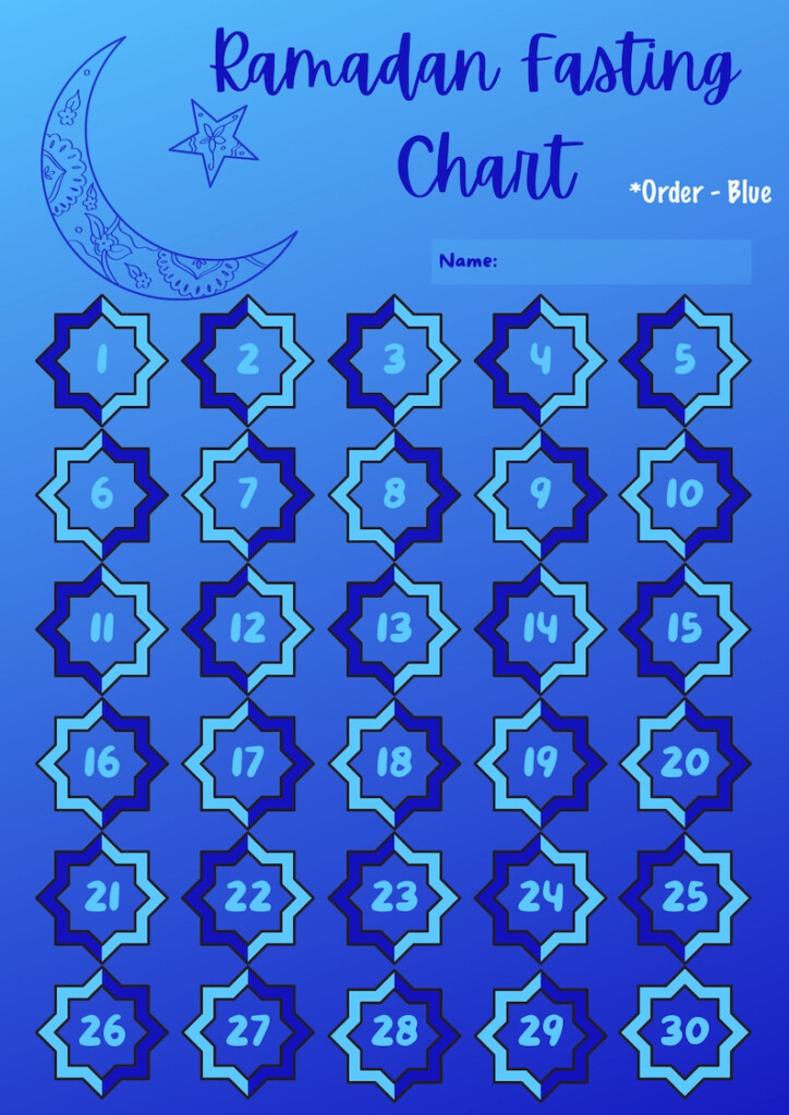 Ramadan Fasting Chart A4 Printable Fast Tracker Kids Etsy - Ramadan Fasting Chart 2025