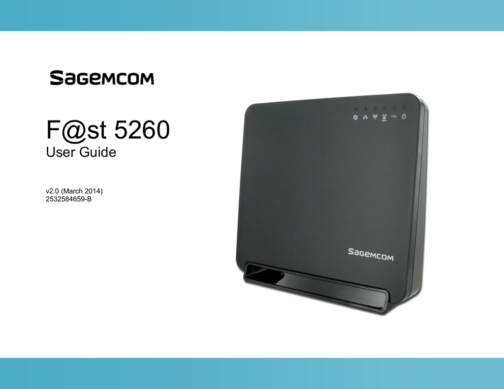 SAGEMCOM Fast 5260 Charter Fast 5260 Owner s Manual Manualzz - Charter Sagecom Fast 5260 Update