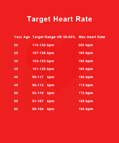 Target Heart Rate Charts - Fast Heart Beat Chart