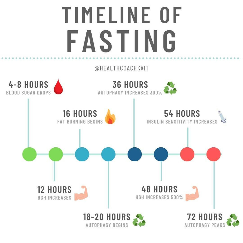 Tips To Succeed On An Extended Fast Health Coach Kait Insulin  - 48 Hour Fast Chart