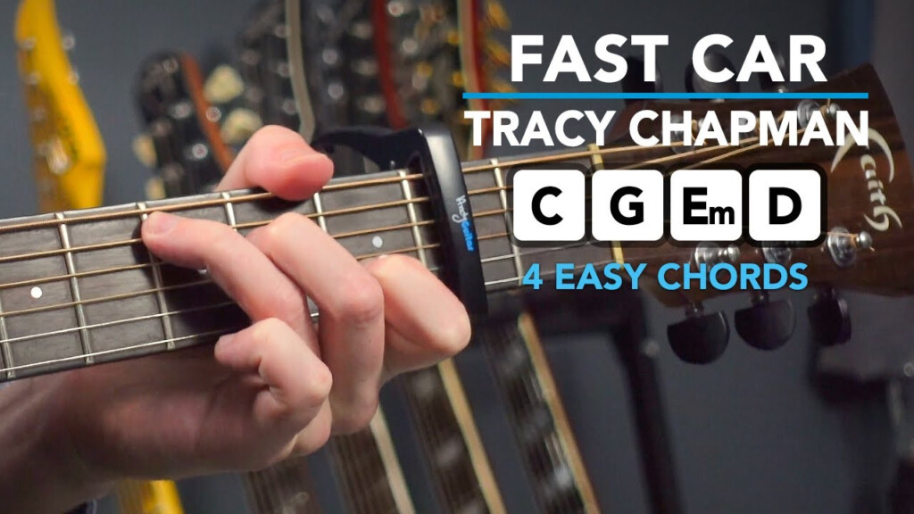 Tracy Chapman Fast Car Simple Chords Only Guitar Tutorial Guitar  - Fast Car Tracy Chapman Charts