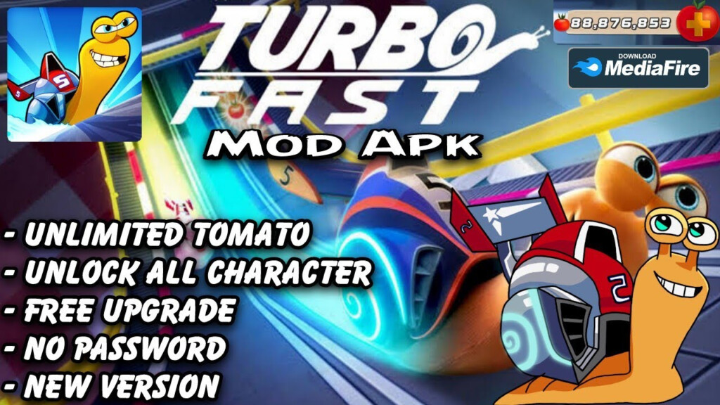 Turbo Fast Mod Apk Terbaru Unlimited Tomato Unlock All Character No  - Fast Chart Mod Apk