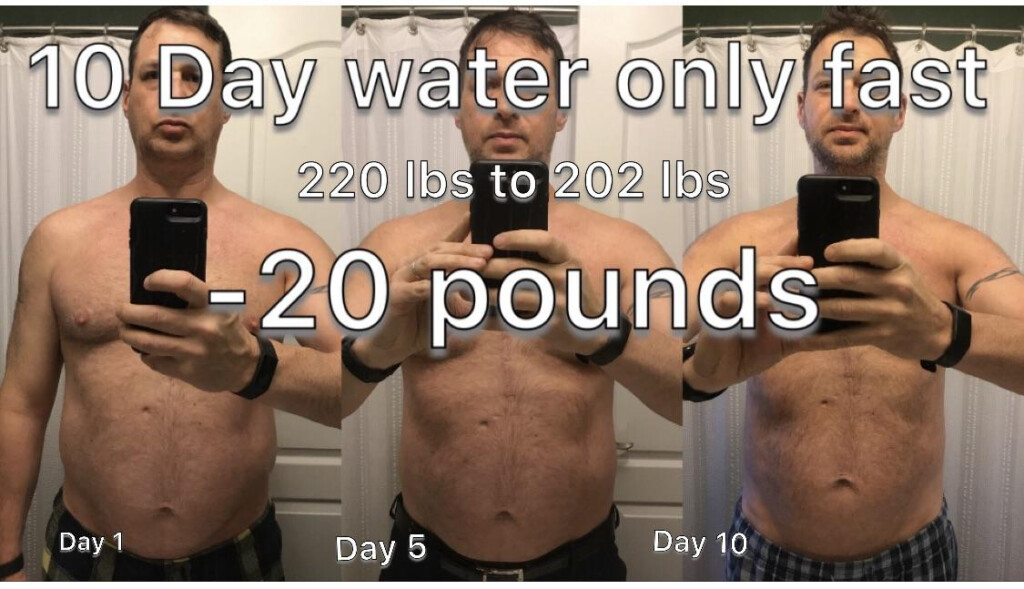 Water Fasting Before And After Weight Loss - Water Fasting Weight Loss Chart